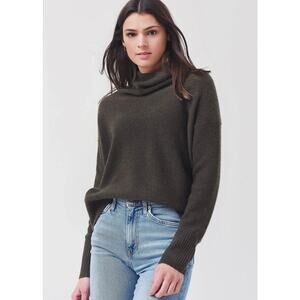 Vince Boiled Cashmere cowl Neck Pullover Size XS $448